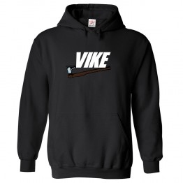 Vike Unisex Classic Funny Kids and Adults Pullover Hoodie 